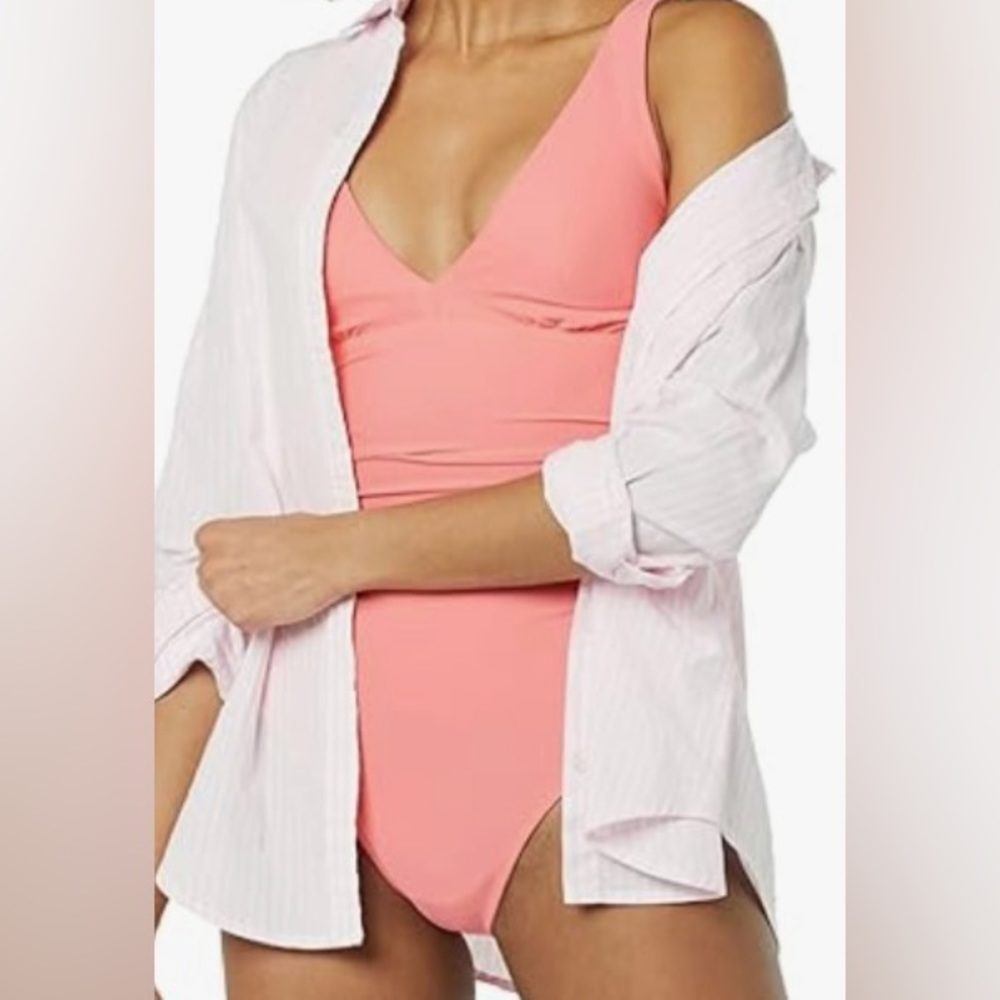 🆕 NWT AMAZON ESSENTIALS CORAL PINK BATHING SUIT (2) - Picture 6 of 9